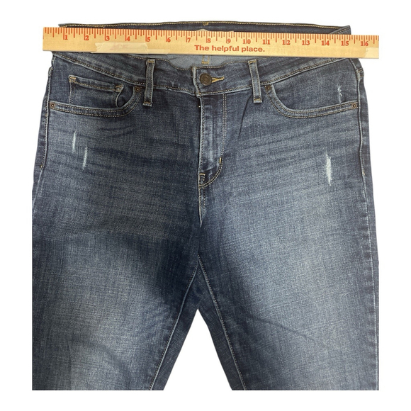 Levi's 711 Skinny Denim Blue Jeans Womens Size 31 - Picture 3 of 14